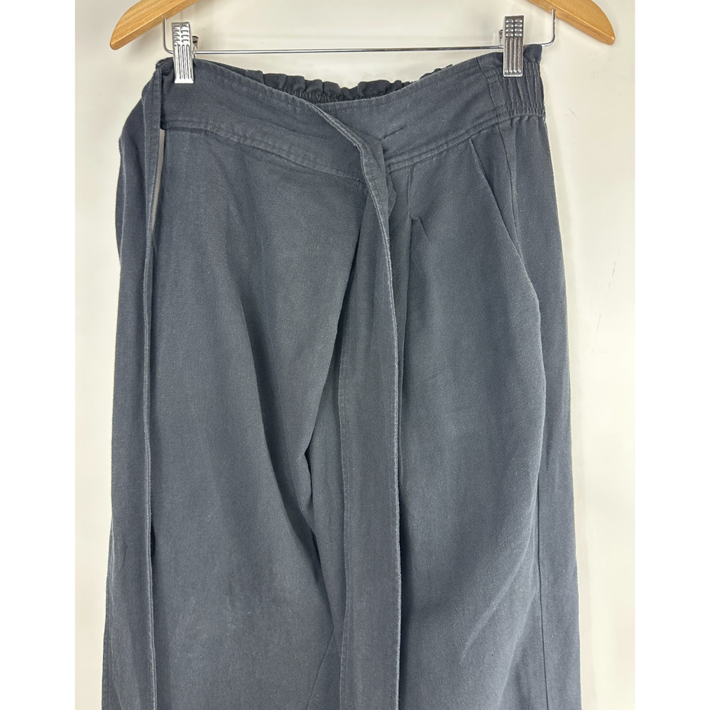 Apiece Apart Isa Wrap Pant Linen Cotton Blend Tie Waist Relaxed Trouser Size 4 - Picture 5 of 16